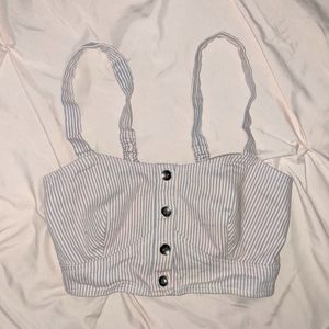 Pink and Blue Cropped Bralette